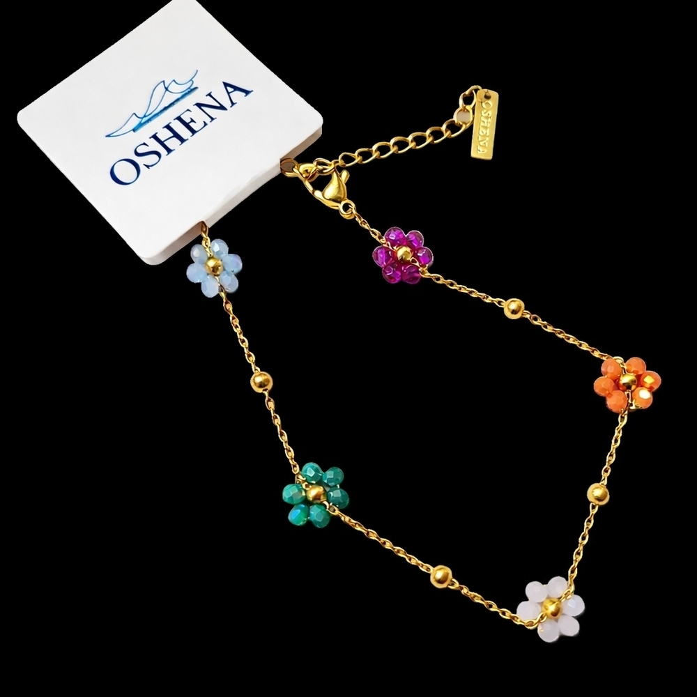 OSHENA FLOWERED BRACELET & JEWELRY BOX